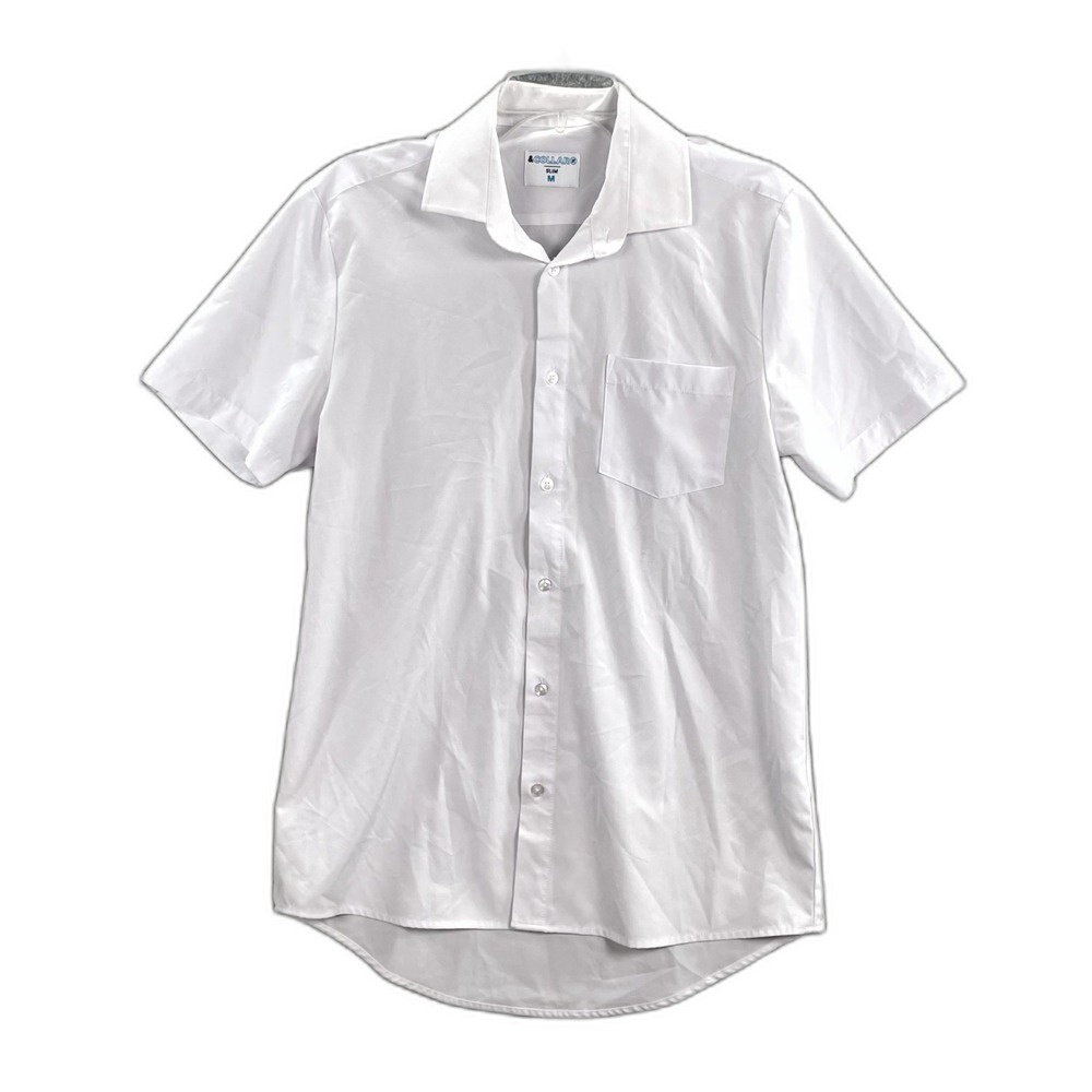 &Collar Slim Fit Shirt Mens Medium Short Sleeve Button Up Gorpcore Outdoor Skate
